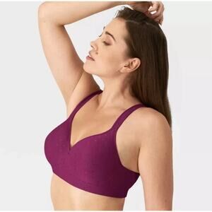 Beauty by Bali Women's Foam Wirefree Bra Purple Size 40DD